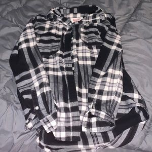 Black and white flannel
